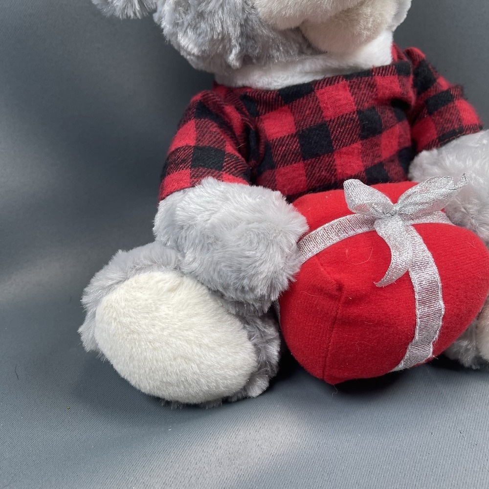 Sound N Light Bear Have Yourself Merry Little Christmas Animated Gray  VIDEO - Picture 4 of 16